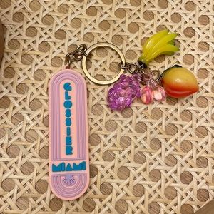 Glossier “Miami” limited edition keychain